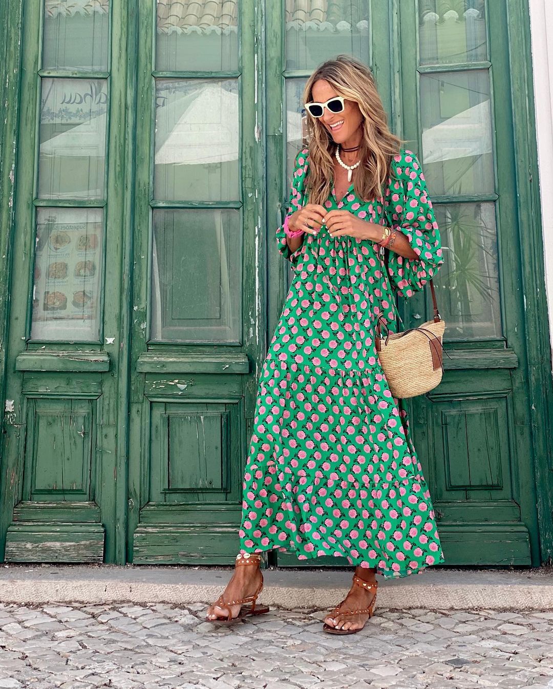 Magda | Damska Letnia Boho Sukienka Maxi