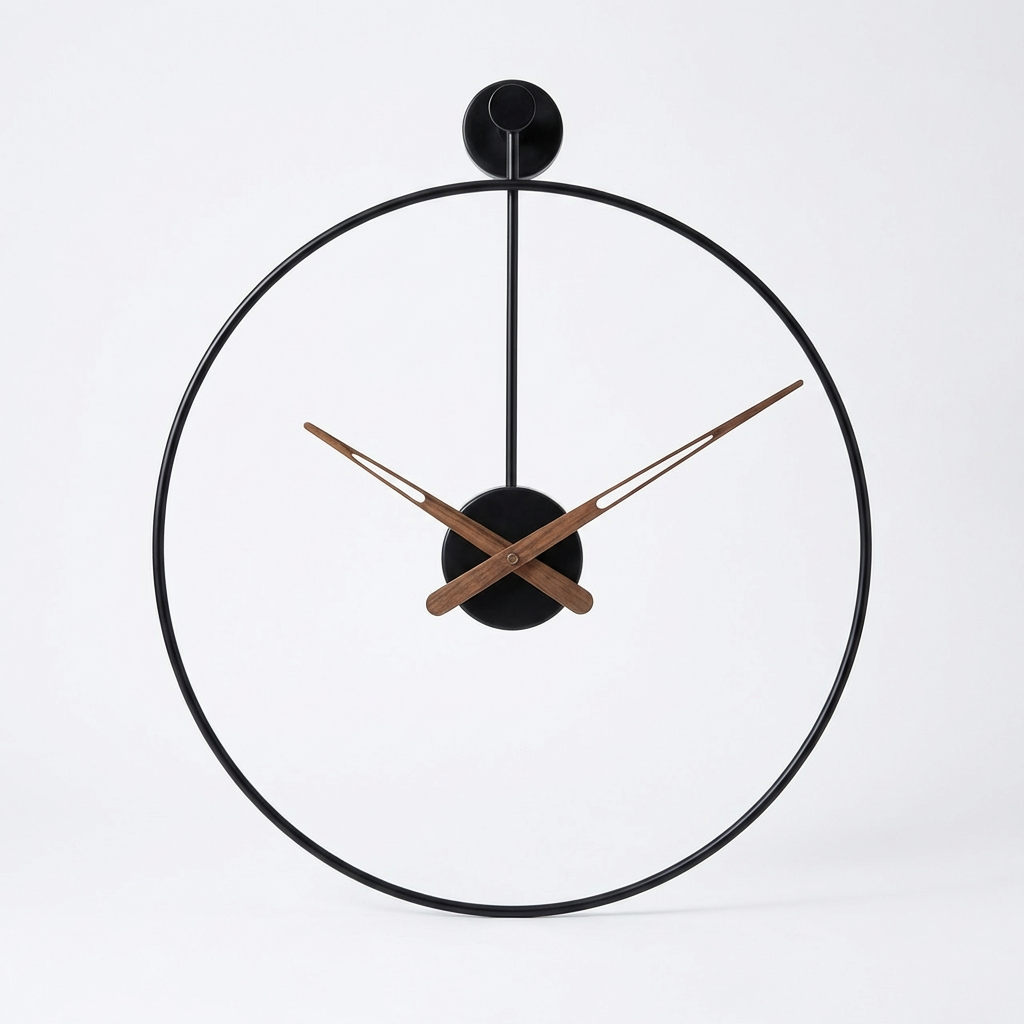 Minimalistyczny Zegar Ścienny 16 cali – Loftowa Nowoczesność Olyra Butik