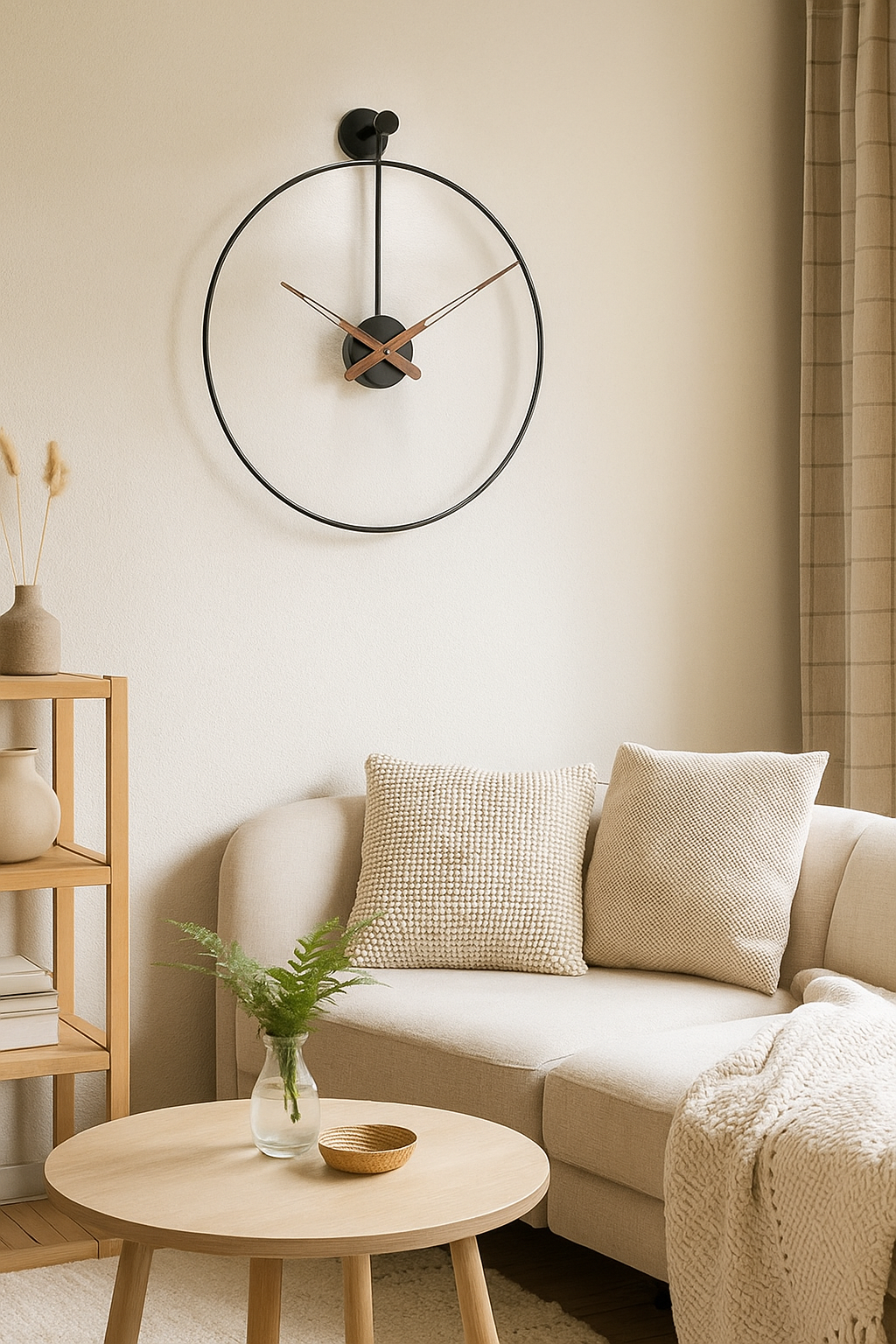 Minimalistyczny Zegar Ścienny 16 cali – Loftowa Nowoczesność Olyra Butik