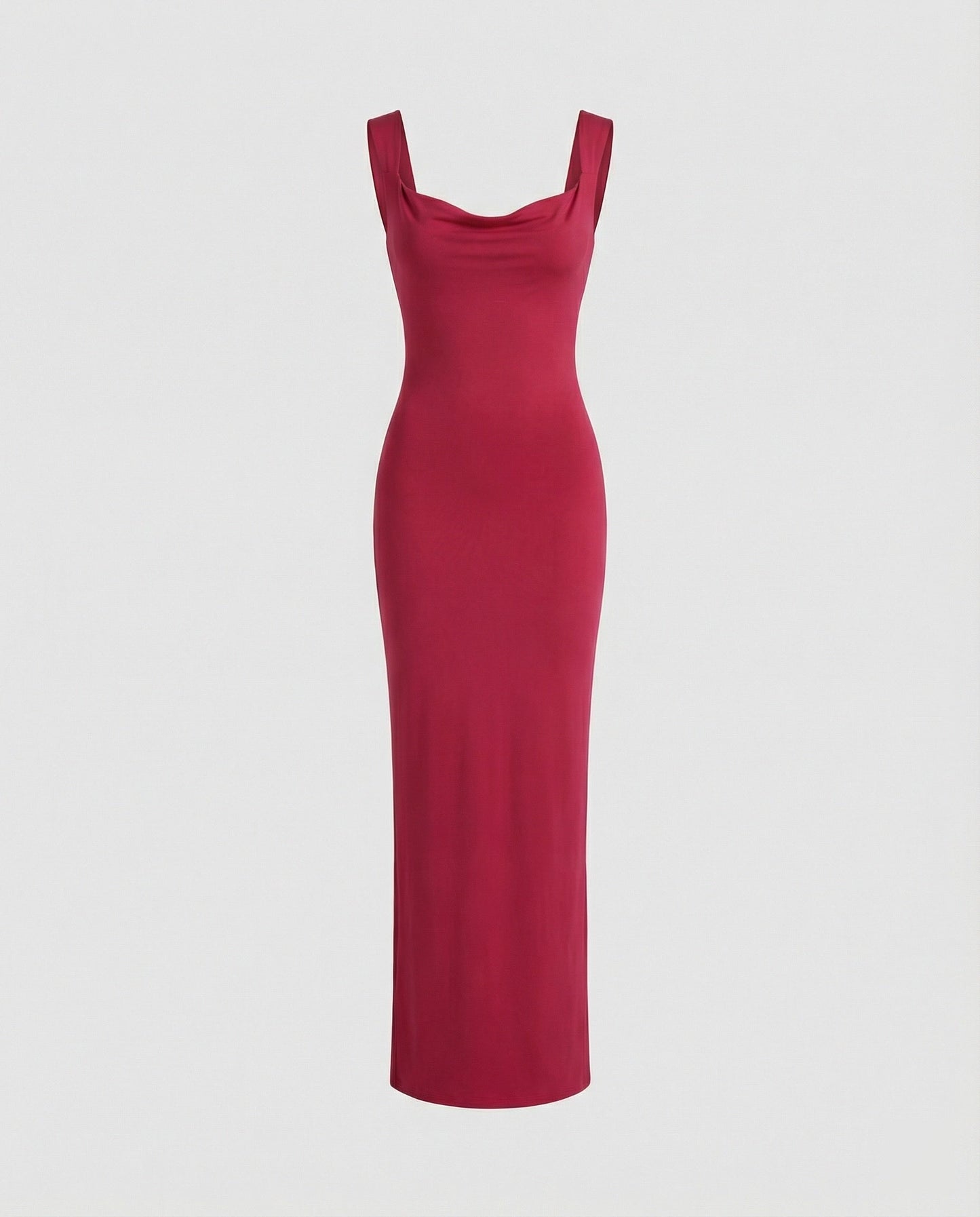 Arielle | Damska Elegancka Drapowany Dekolt Sukienka Maxi