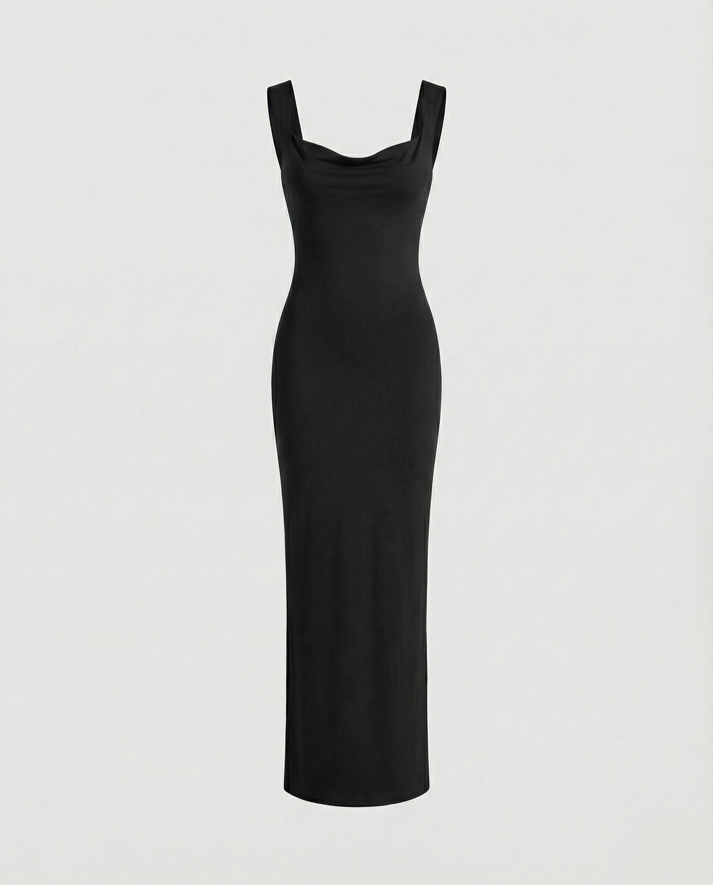 Arielle | Damska Elegancka Drapowany Dekolt Sukienka Maxi