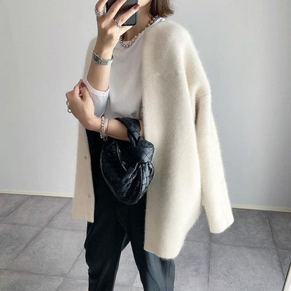Nela | Damskie Elegancki sweter rozpinany