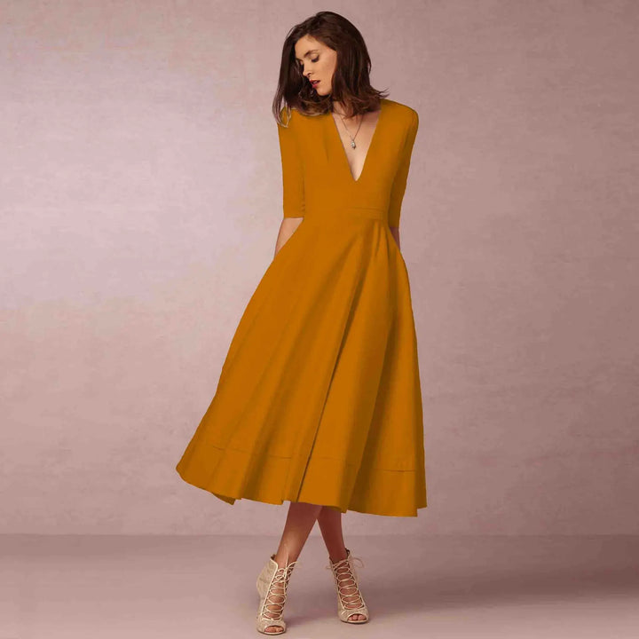 Frederika | Damska Elegancka Wieczorowa Sukienka A-line