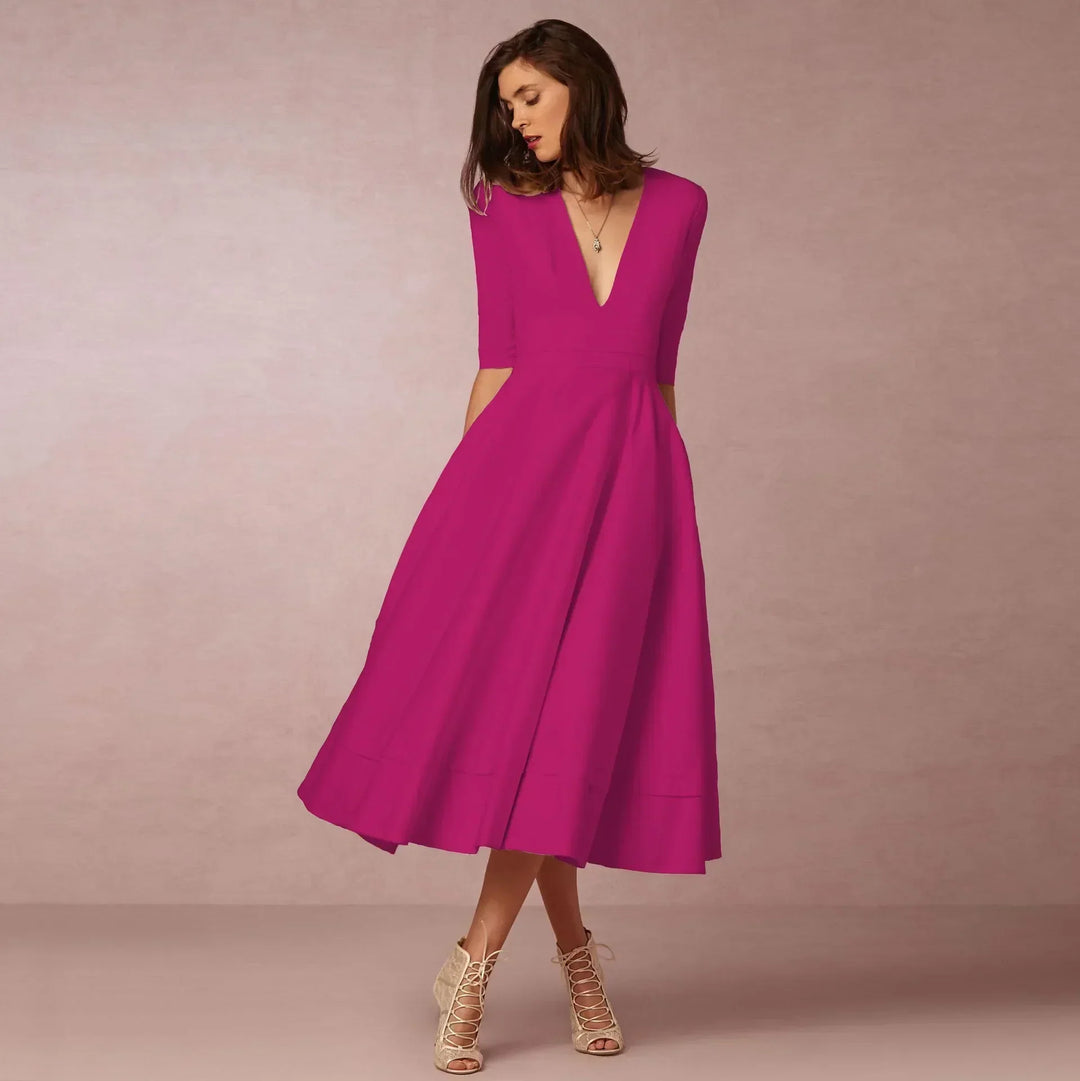 Frederika | Damska Elegancka Wieczorowa Sukienka A-line