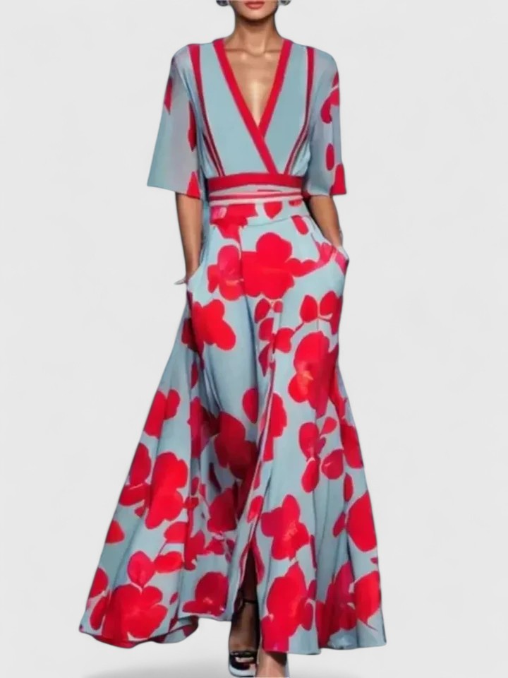 Lidia | Damska Elegancka Wieczorowa Sukienka Maxi