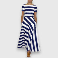 Magdalena | Damskie Letnie Sukienki Maxi w Paski