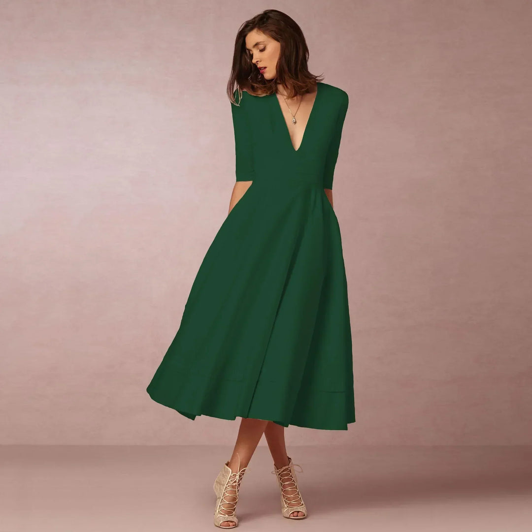 Frederika | Damska Elegancka Wieczorowa Sukienka A-line