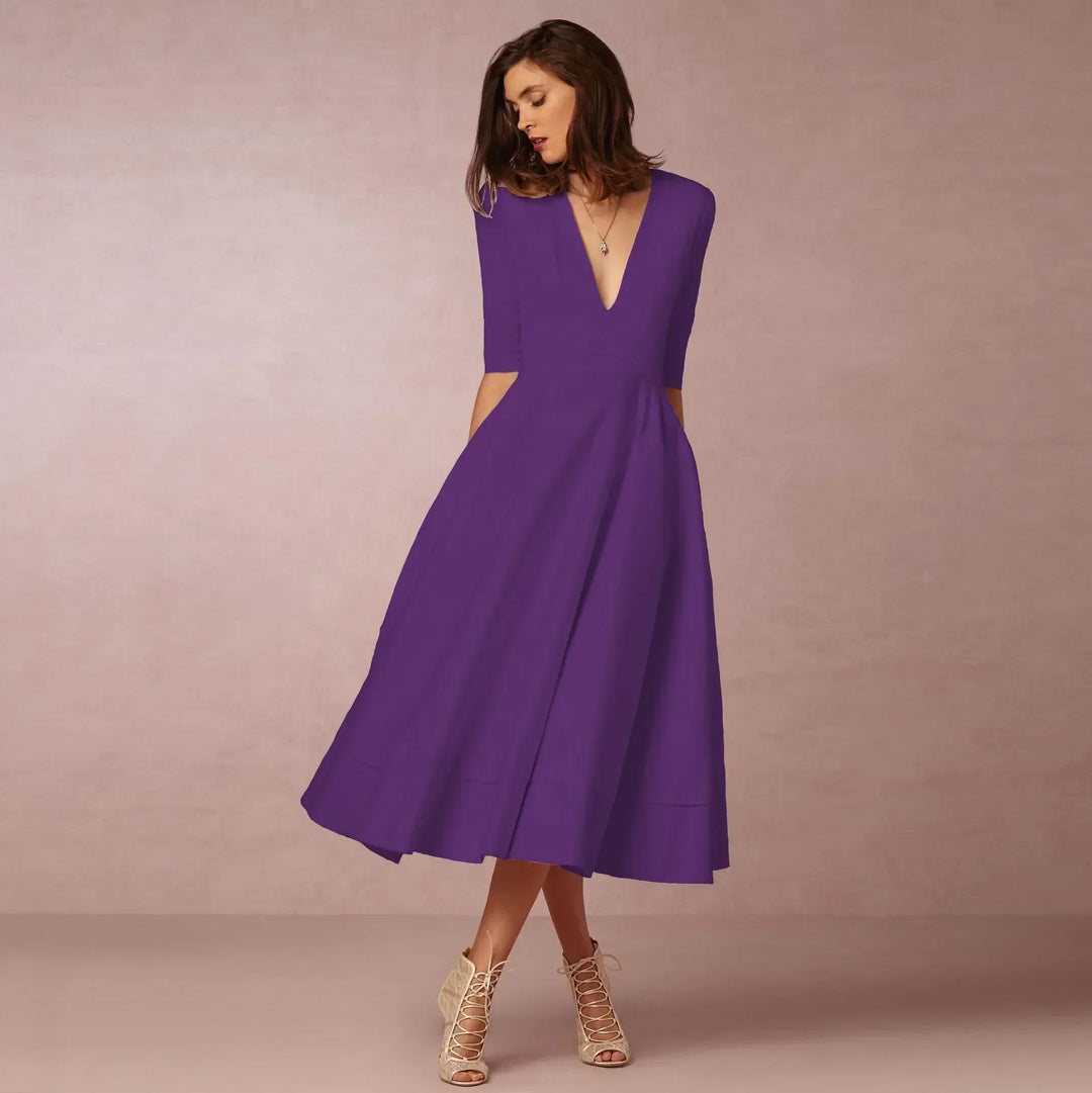 Frederika | Damska Elegancka Wieczorowa Sukienka A-line