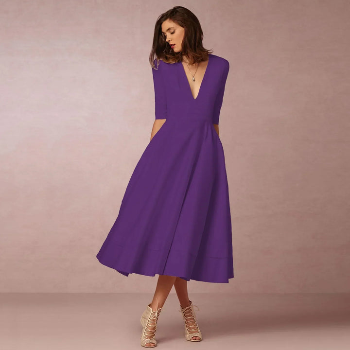 Frederika | Damska Elegancka Wieczorowa Sukienka A-line