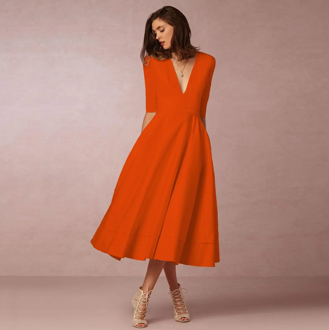 Frederika | Damska Elegancka Wieczorowa Sukienka A-line