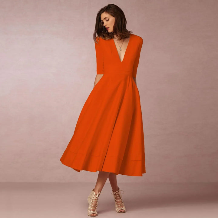 Frederika | Damska Elegancka Wieczorowa Sukienka A-line