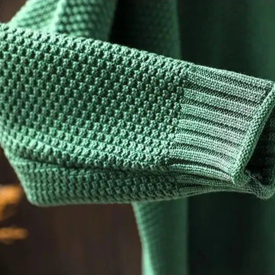 Ada | Damski Luzny Sweter z Wysokim Kołnierzem