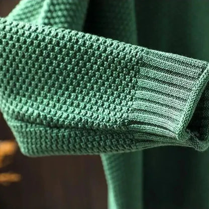 Ada | Damski Luzny Sweter z Wysokim Kołnierzem