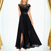 Natalia | Damskie Wieczorowa Asymetryczna Elegancka Sukienka Maxi