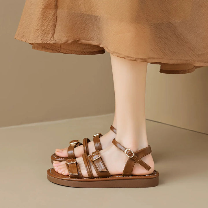 Karolina | Damska Wielopaskowe Letnie Sandały