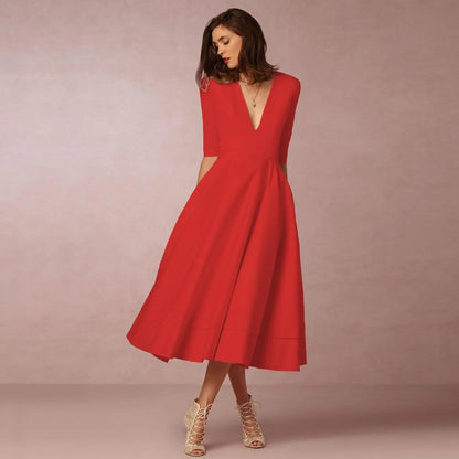 Frederika | Damska Elegancka Wieczorowa Sukienka A-line