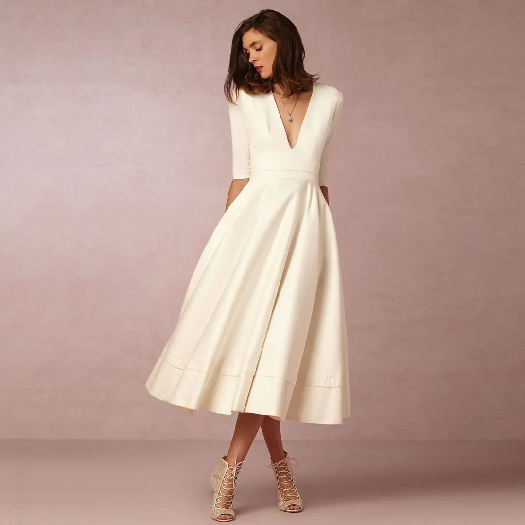 Frederika | Damska Elegancka Wieczorowa Sukienka A-line