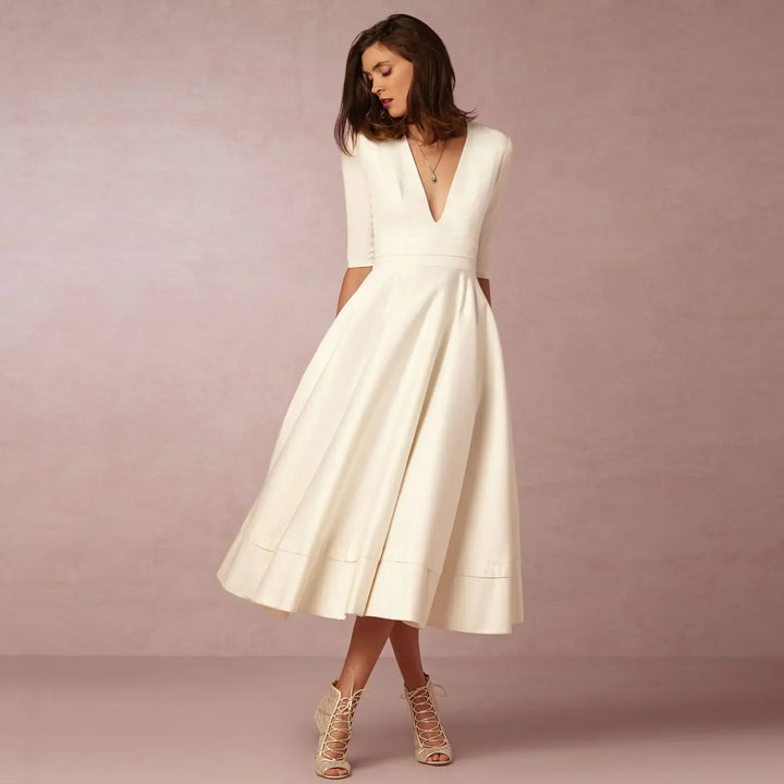 Frederika | Damska Elegancka Wieczorowa Sukienka A-line