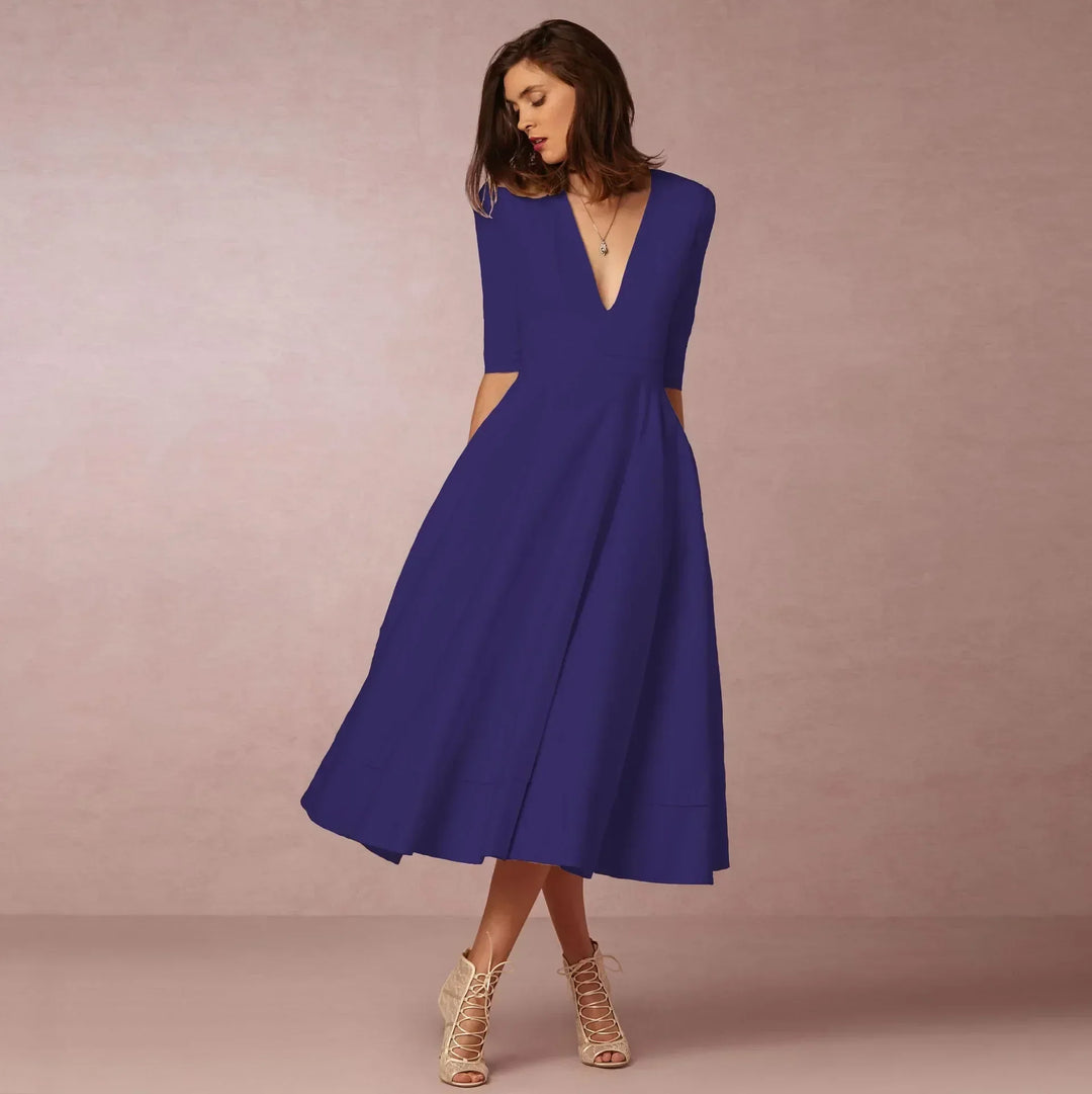 Frederika | Damska Elegancka Wieczorowa Sukienka A-line