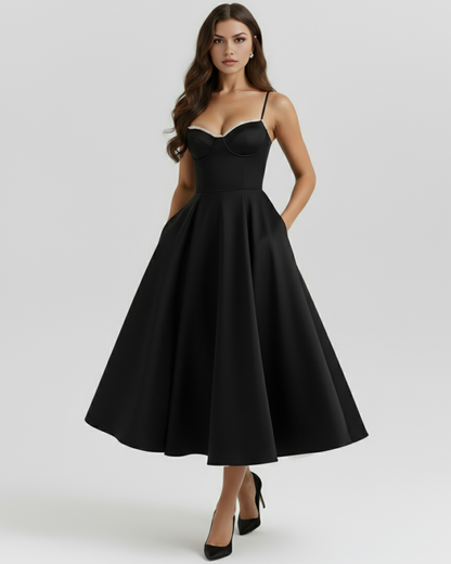 Emilia | Damskie Elegancka Weselna Sukienka A-line