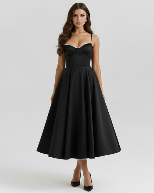 Emilia | Damskie Elegancka Weselna Sukienka A-line