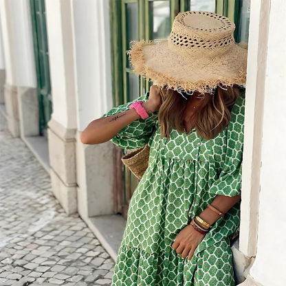 Magda | Damska Letnia Boho Sukienka Maxi