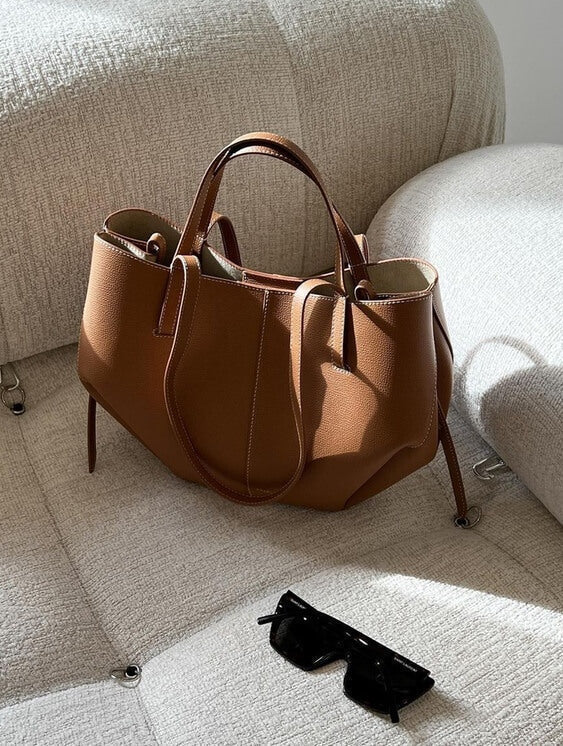 Camila | Damska Elegancka Skórzana Torba Tote