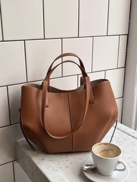 Camila | Damska Elegancka Skórzana Torba Tote