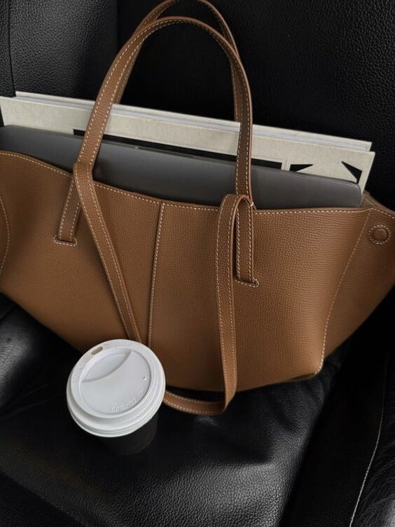 Camila | Damska Elegancka Skórzana Torba Tote