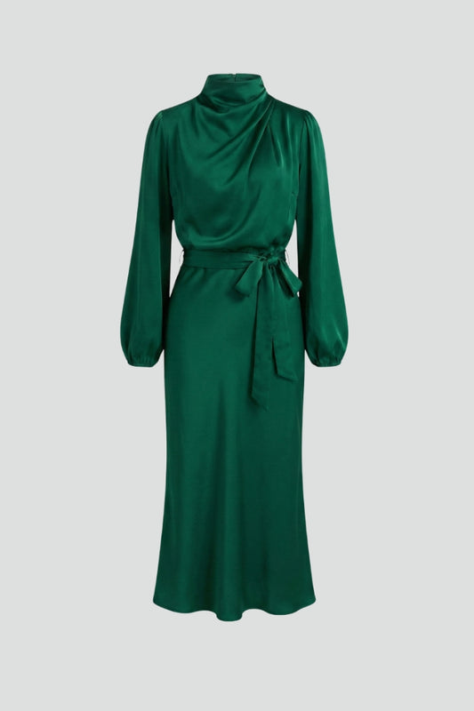 Sutina | Damska Elegancka Talia Remis Sukienka Midi