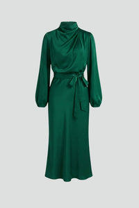 Sutina | Damska Elegancka Talia Remis Sukienka Midi