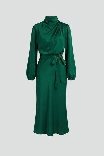 Sutina | Damska Elegancka Talia Remis Sukienka Midi