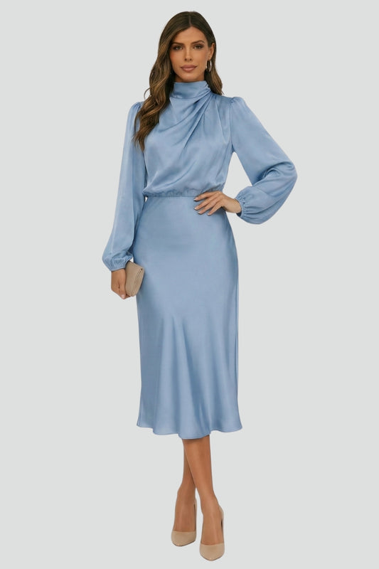 Sutina | Damska Elegancka Talia Remis Sukienka Midi