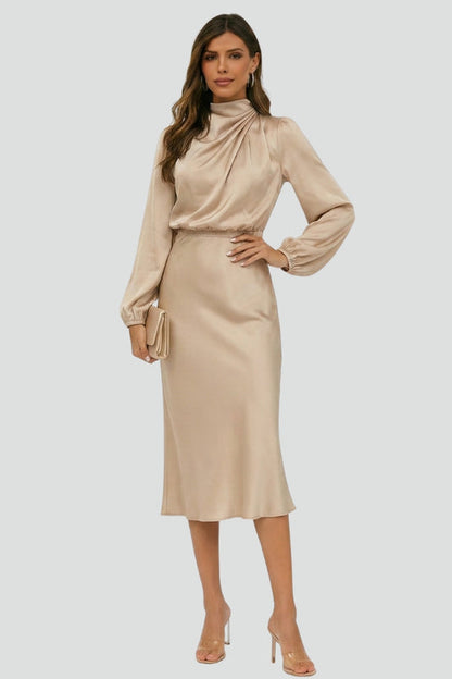 Sutina | Damska Elegancka Talia Remis Sukienka Midi