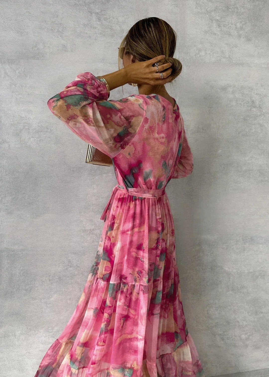 Sylwia | Damska Letnia Sukienka Maxi w Kwiaty
