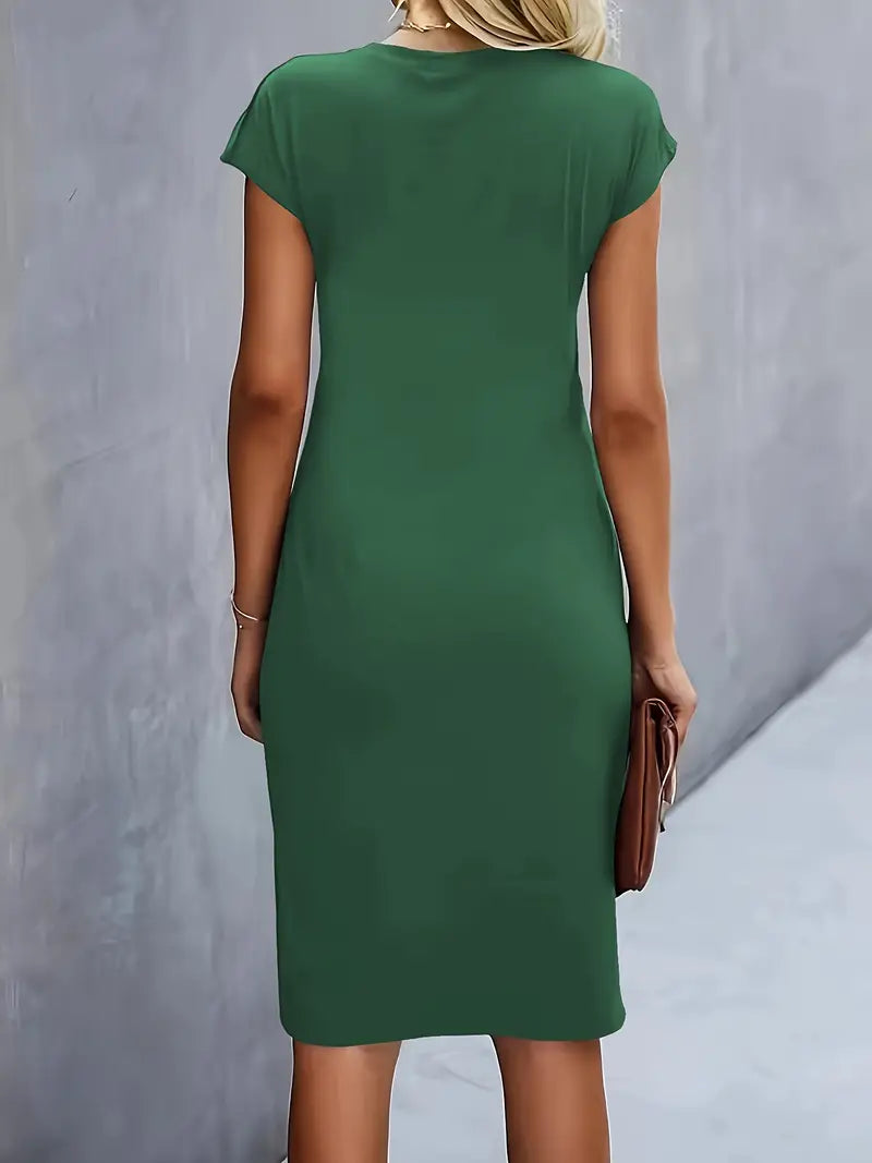 Martyna | Damska Elegancka Bodycon Sukienka Midi