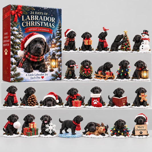Adwentowy Kalendarz Labrador Christmas 24 Figurki