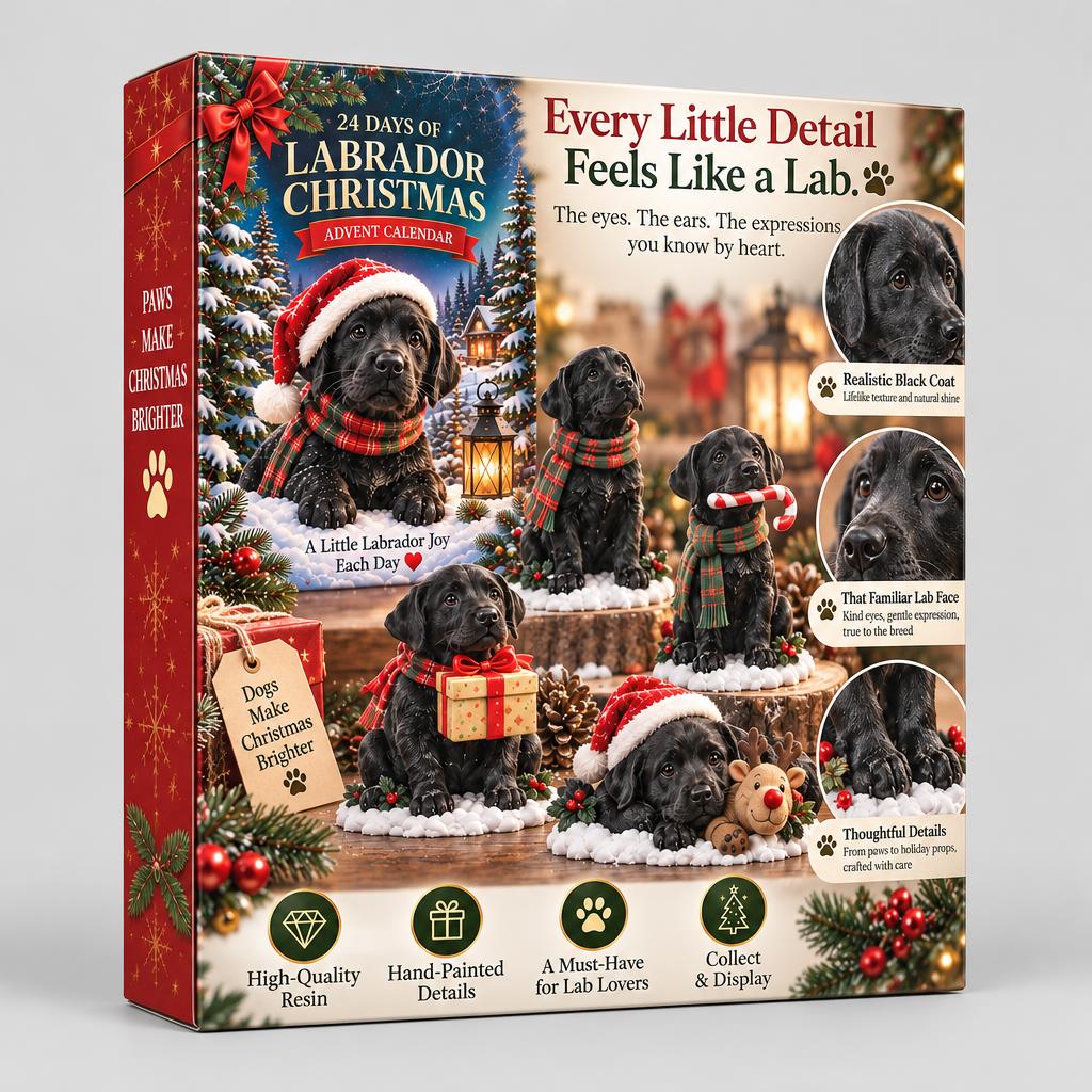 Adwentowy Kalendarz Labrador Christmas 24 Figurki
