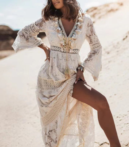Samanta | Damska Letnia Boho Sukienka Maxi