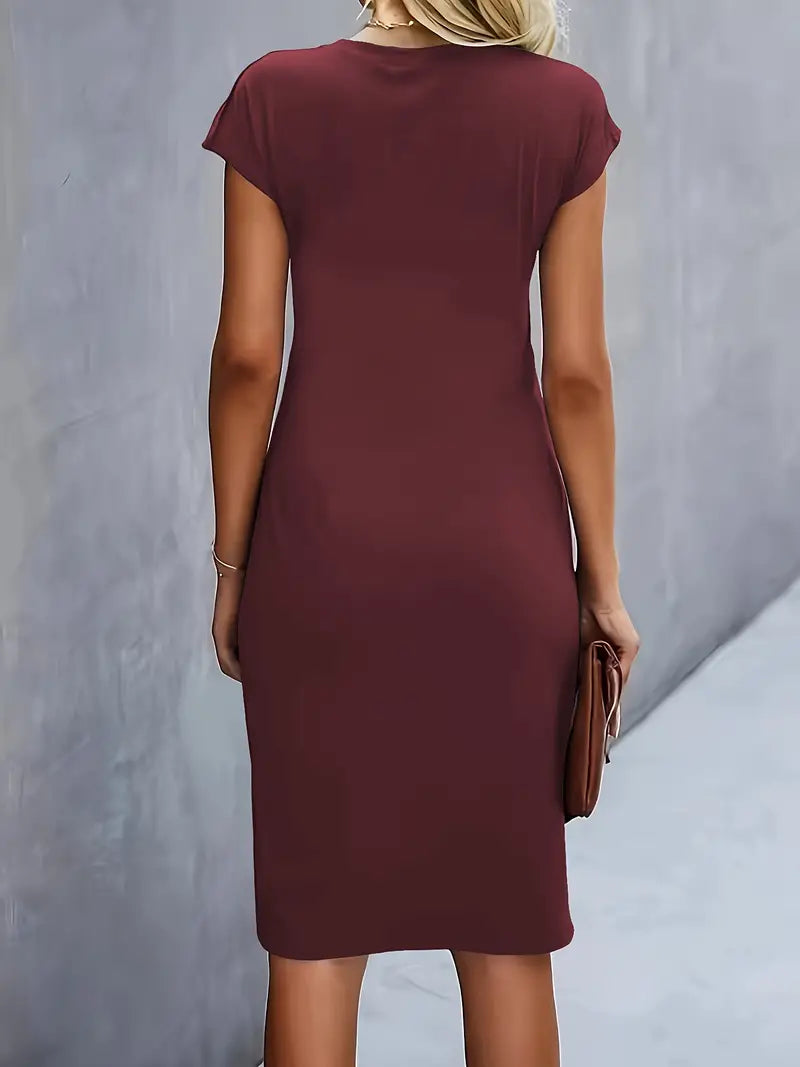 Martyna | Damska Elegancka Bodycon Sukienka Midi