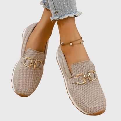 Nadia | Damskie Tekstylne Sportowe Slip-On Mokasyny Sneakersy