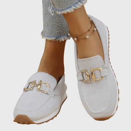 Nadia | Damskie Tekstylne Sportowe Slip-On Mokasyny Sneakersy