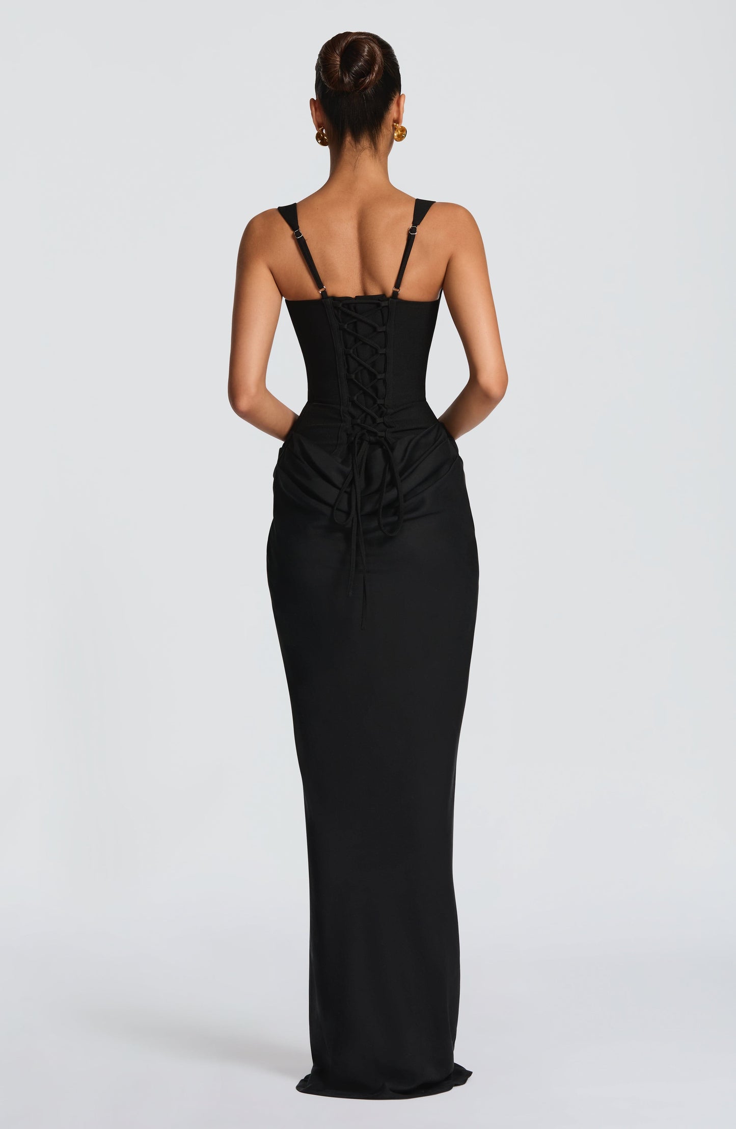 Liliana | Damskie Elegancka Drapowana Sukienka Wieczorowa