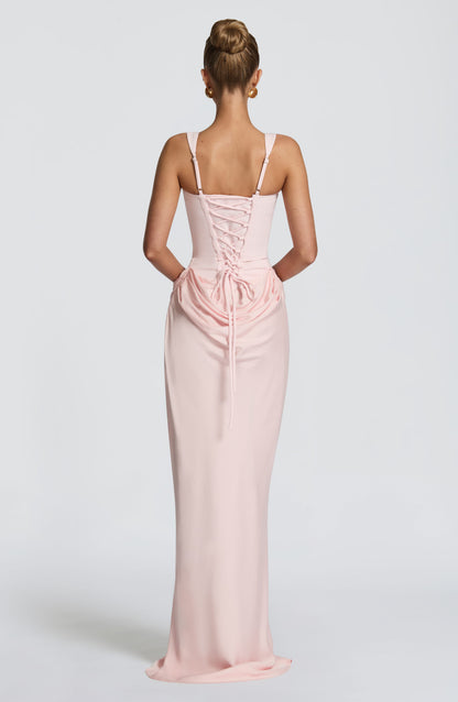 Liliana | Damskie Elegancka Drapowana Sukienka Wieczorowa
