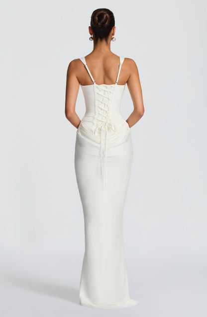 Liliana | Damskie Elegancka Drapowana Sukienka Wieczorowa