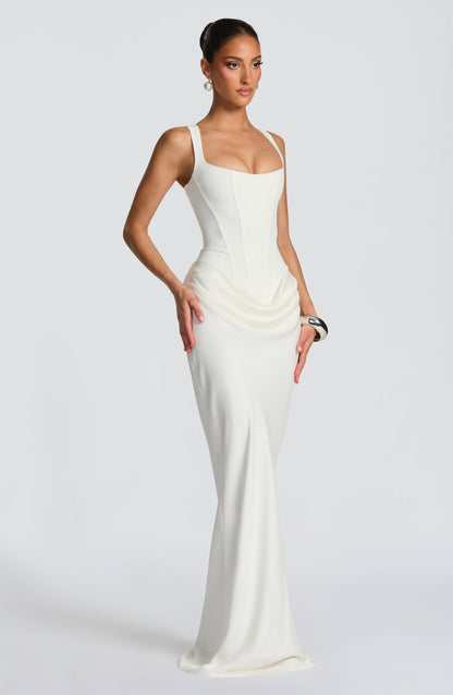 Liliana | Damskie Elegancka Drapowana Sukienka Wieczorowa