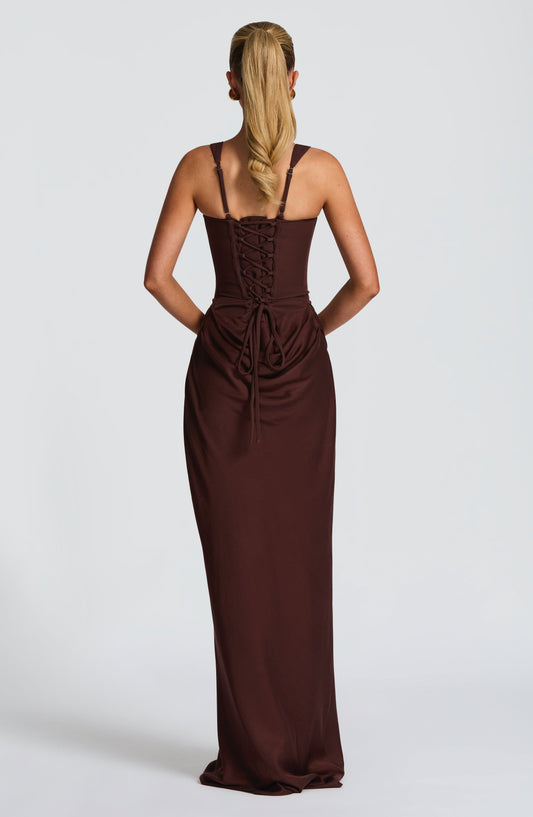 Liliana | Damskie Elegancka Drapowana Sukienka Wieczorowa
