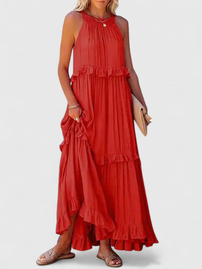 Kamila | Damskie Eleganckie Drapowane Sukienka Maxi