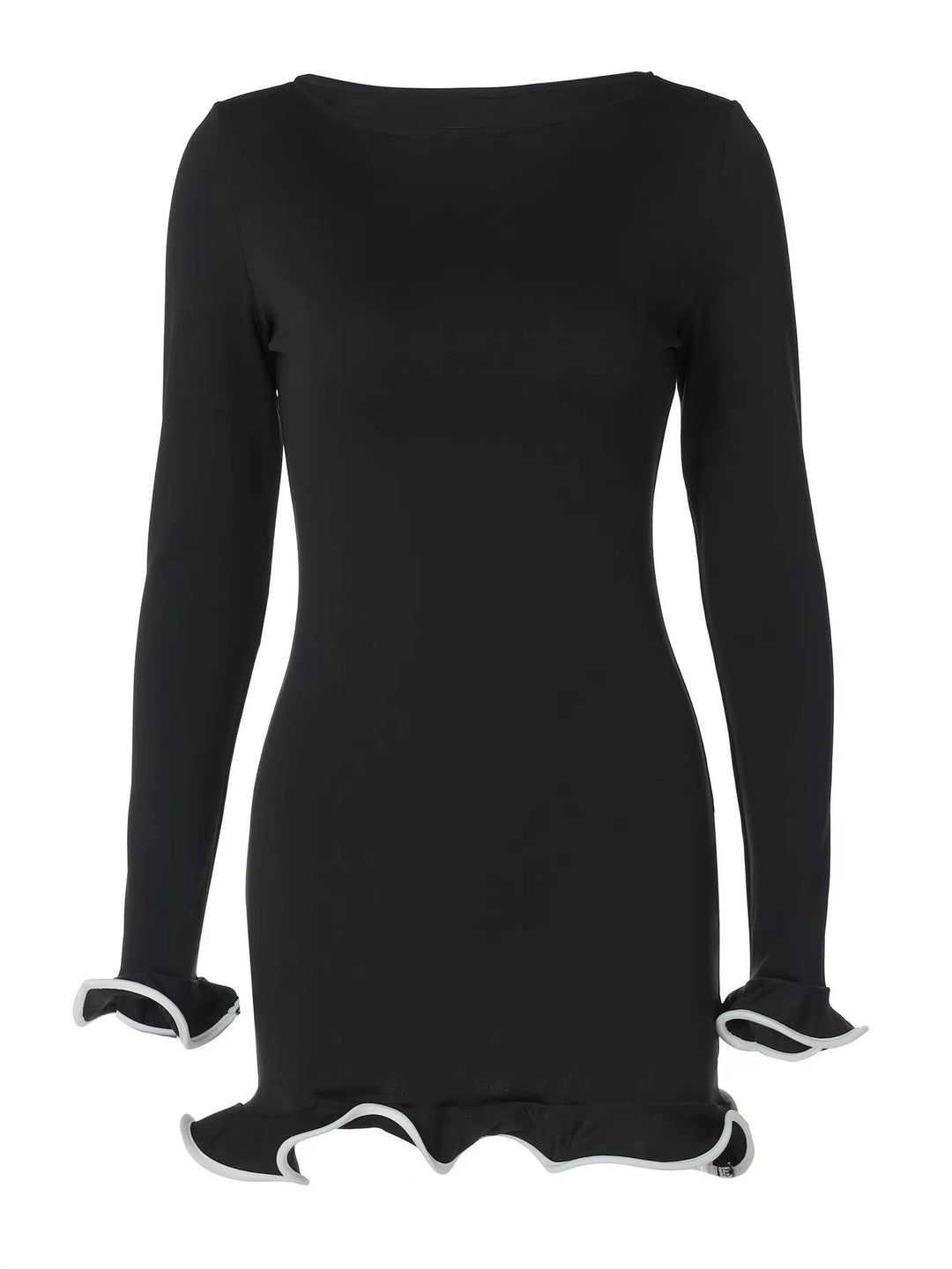 Natalia | Damska Okrągły Dekolt Sukienka Mini Bodycon