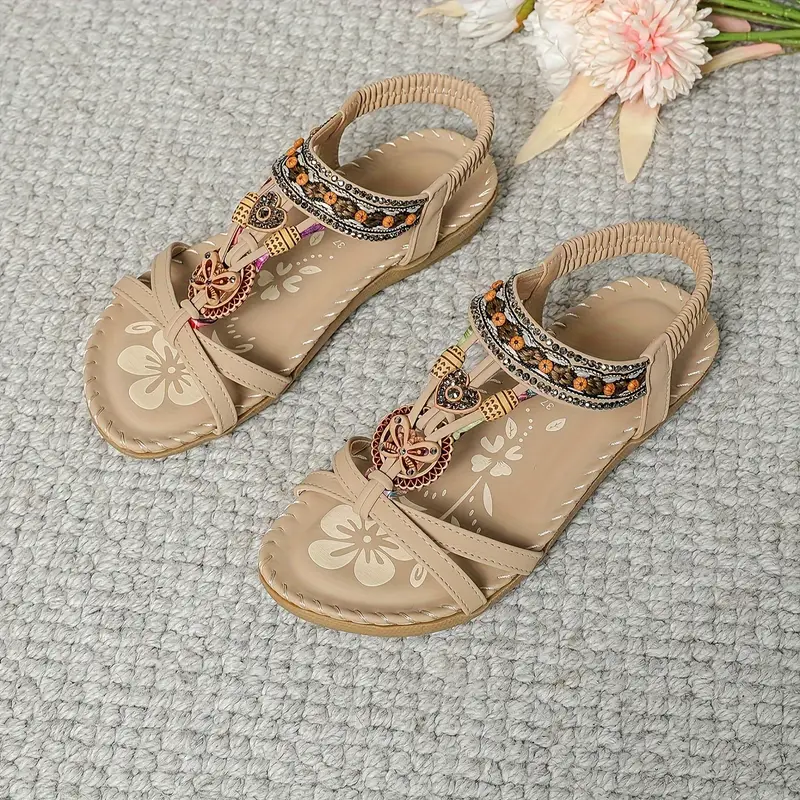 Cosima | Damska Letnie Ortopedyczne Boho Sandały
